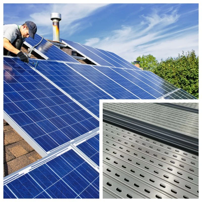 Šlaitinio stogo montavimo sistema